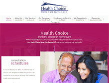 Tablet Screenshot of healthchoicehomecare.com
